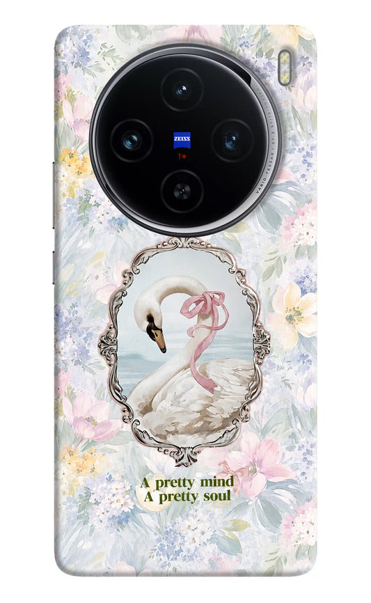 Pretty Mind Pretty Soul Vivo X100 Hard Case Back Cover by Casekaro