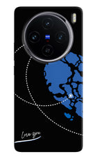 Love Orbit Vivo X100 Hard Case Back Cover by Casekaro
