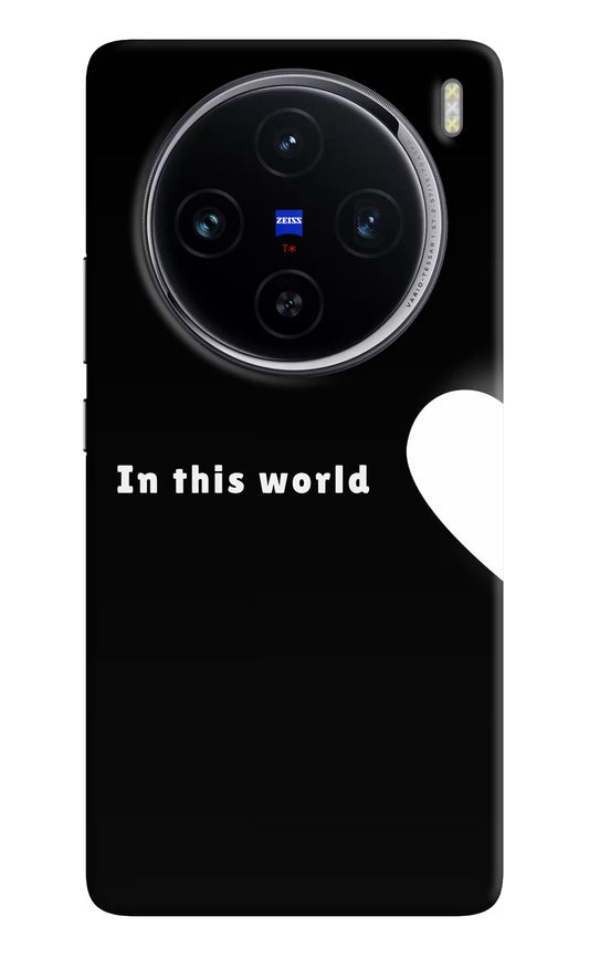 This World Vivo X100 Hard Case Back Cover by Casekaro