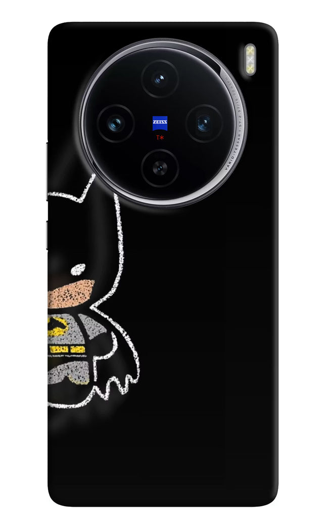 Bat Kitty Vivo X100 Hard Case Back Cover by Casekaro