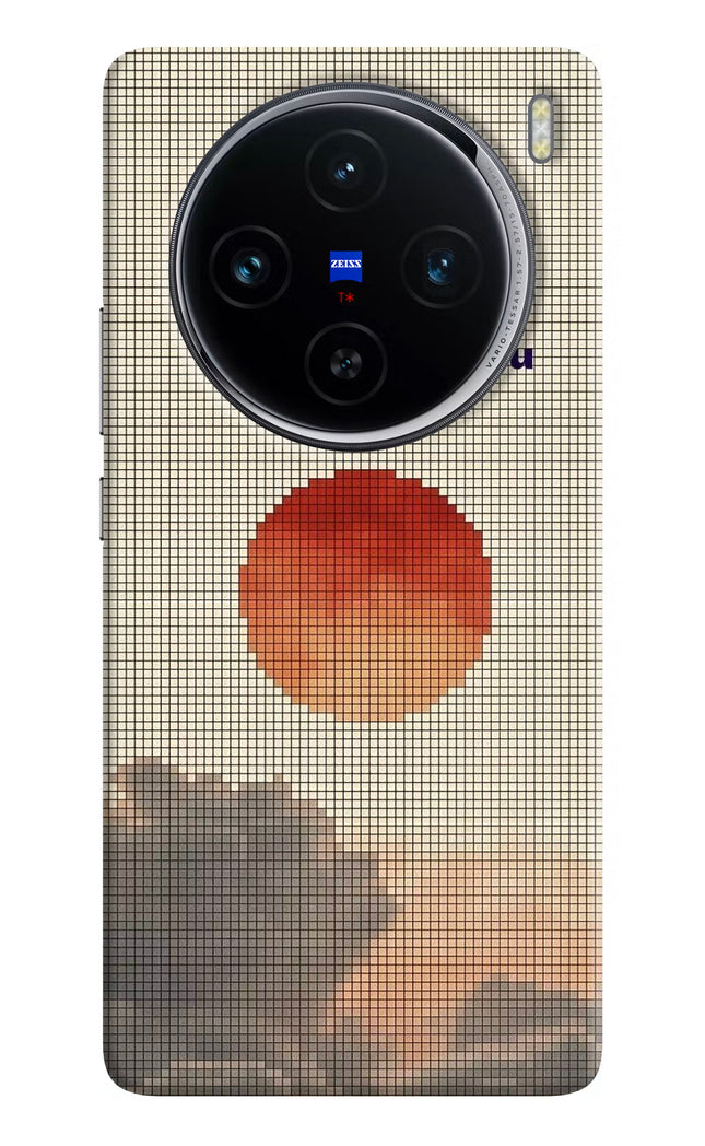 Pixel Sun Vivo X100 Hard Case Back Cover by Casekaro