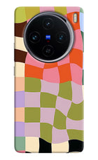 Wavy Grid Vivo X100 Back Cover
