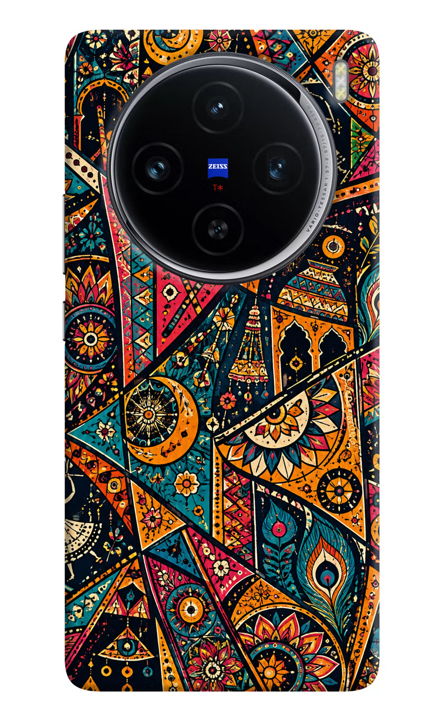 Folk Print Vivo X100 Back Cover, Hard case