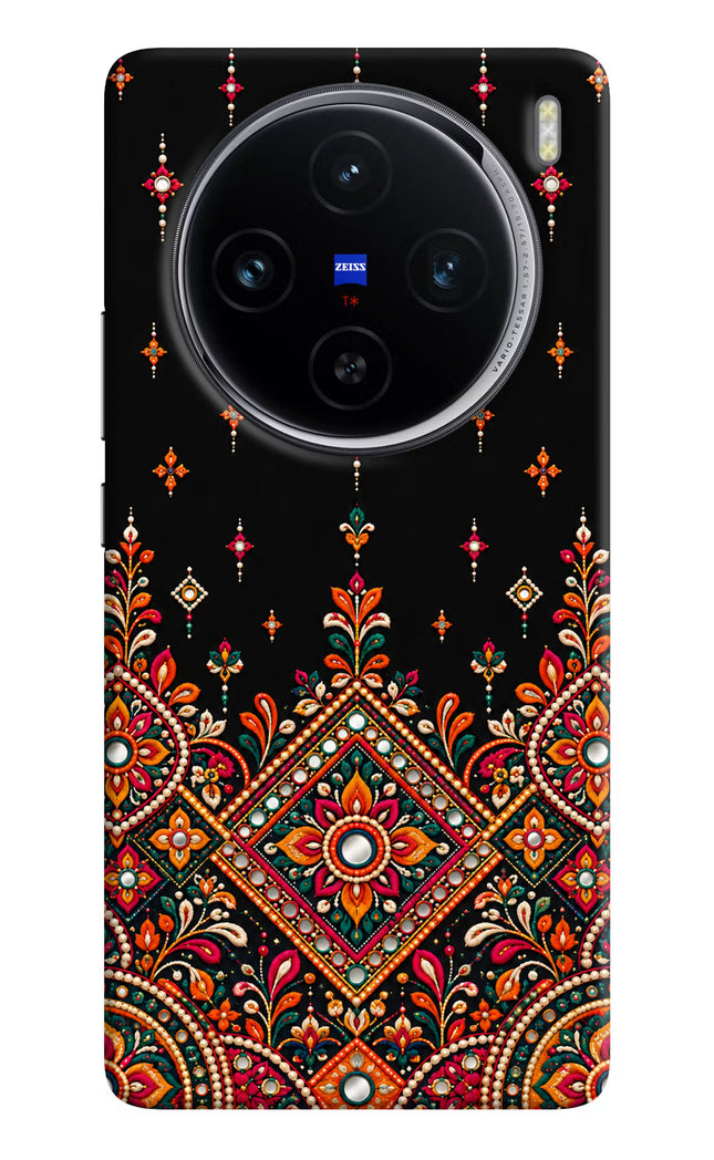 Noir Mehfil Vivo X100 Hard Case Back Cover by Casekaro