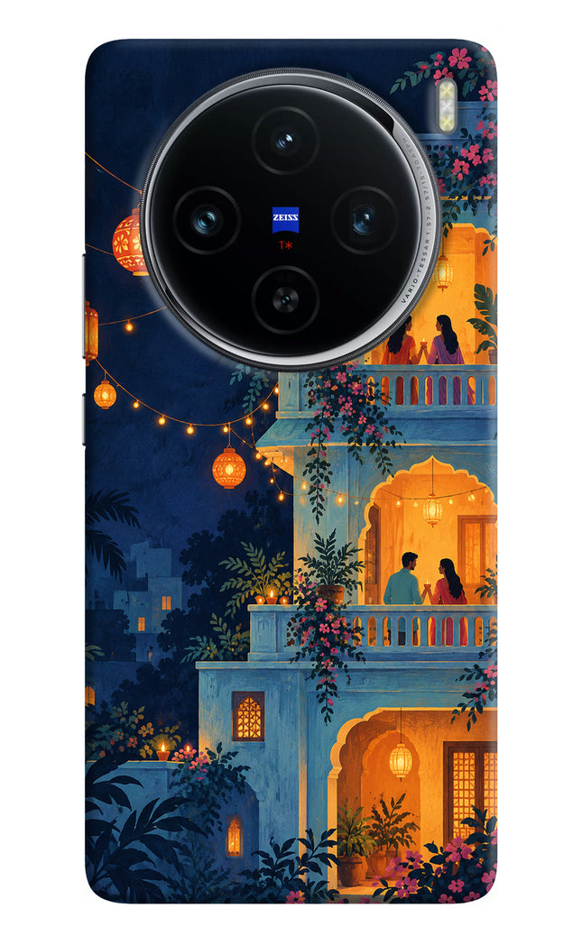 Balcony Glow Vivo X100 Hard Case Back Cover by Casekaro