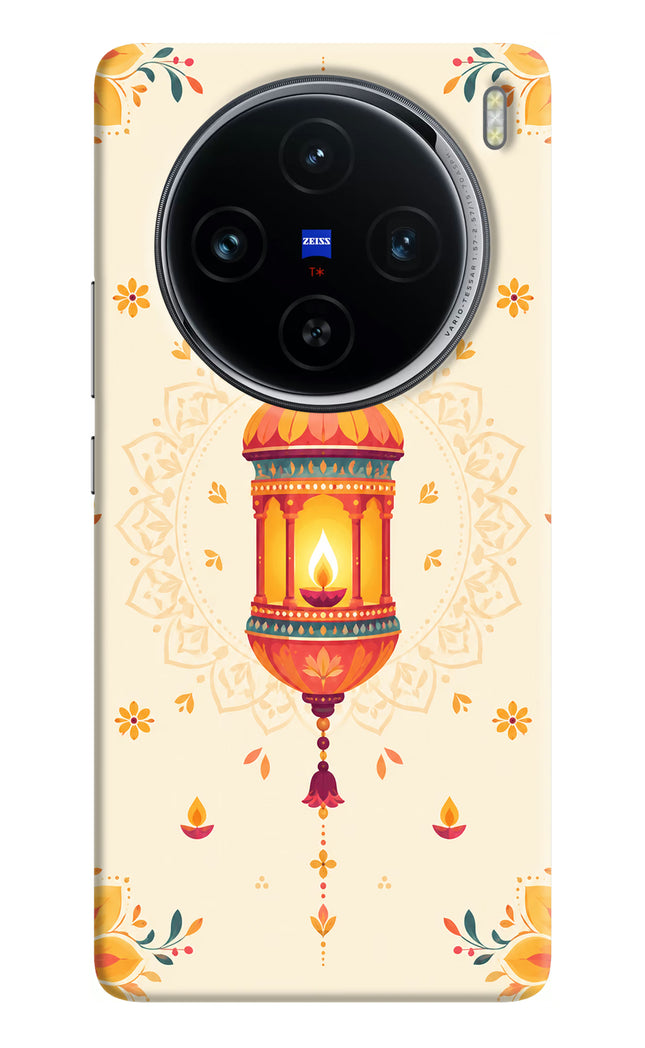 Golden Lantern Vivo X100 Hard Case Back Cover by Casekaro