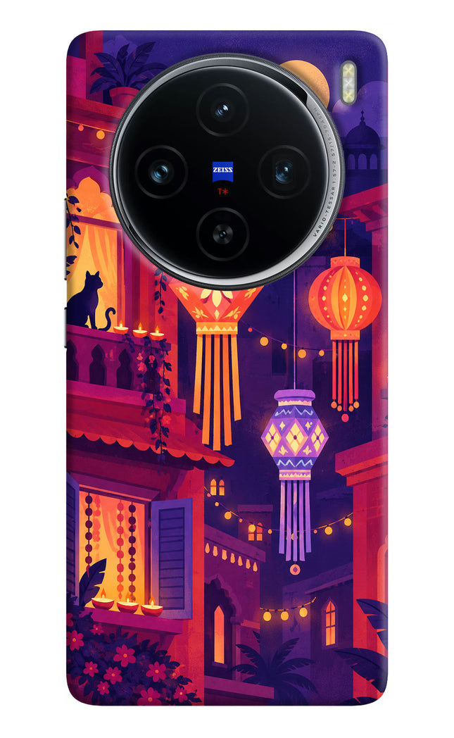 Lantern Lane Vivo X100 Hard Case Back Cover by Casekaro