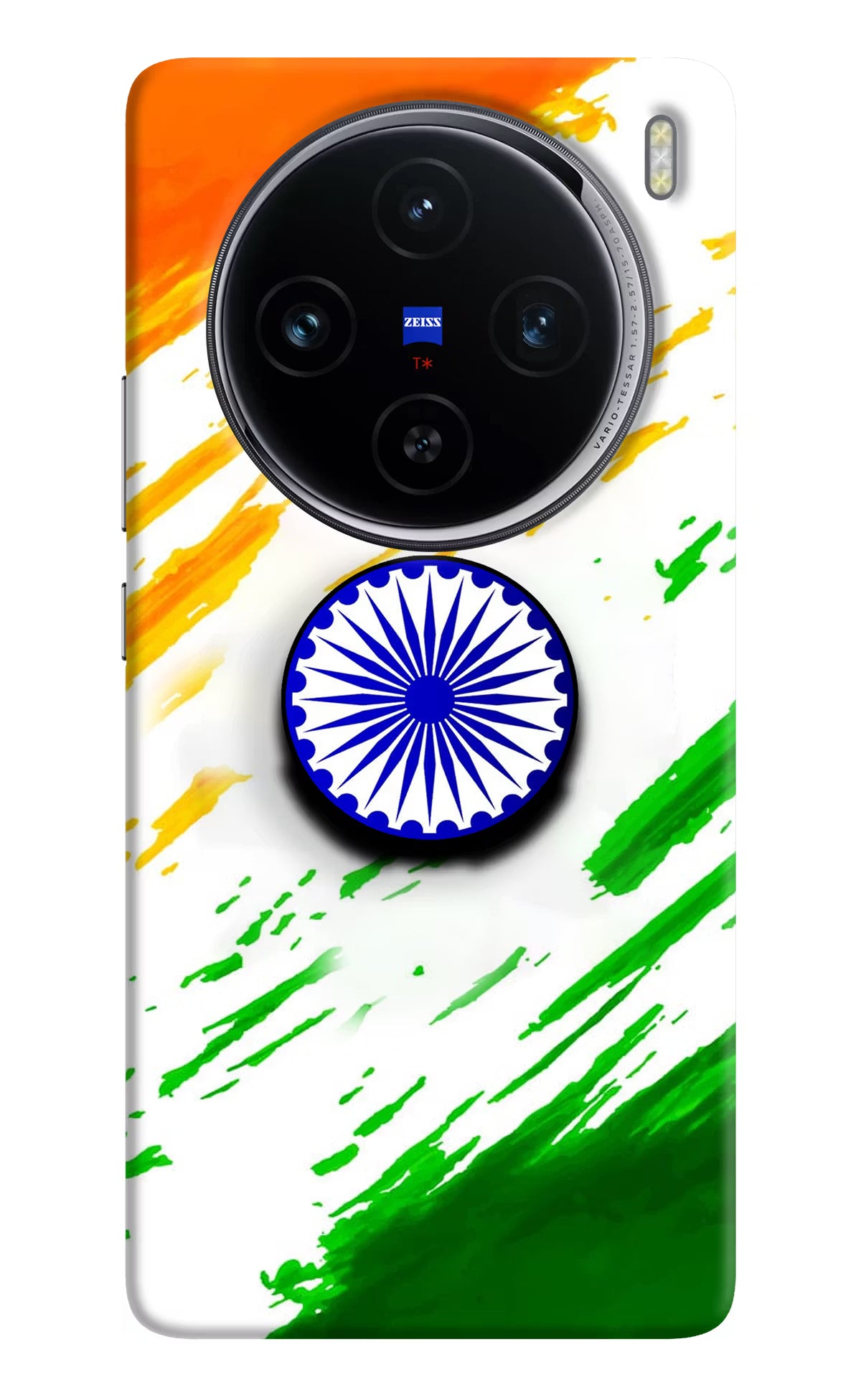Indian Flag Ashoka Chakra Vivo X100 Pop Case by Casekaro