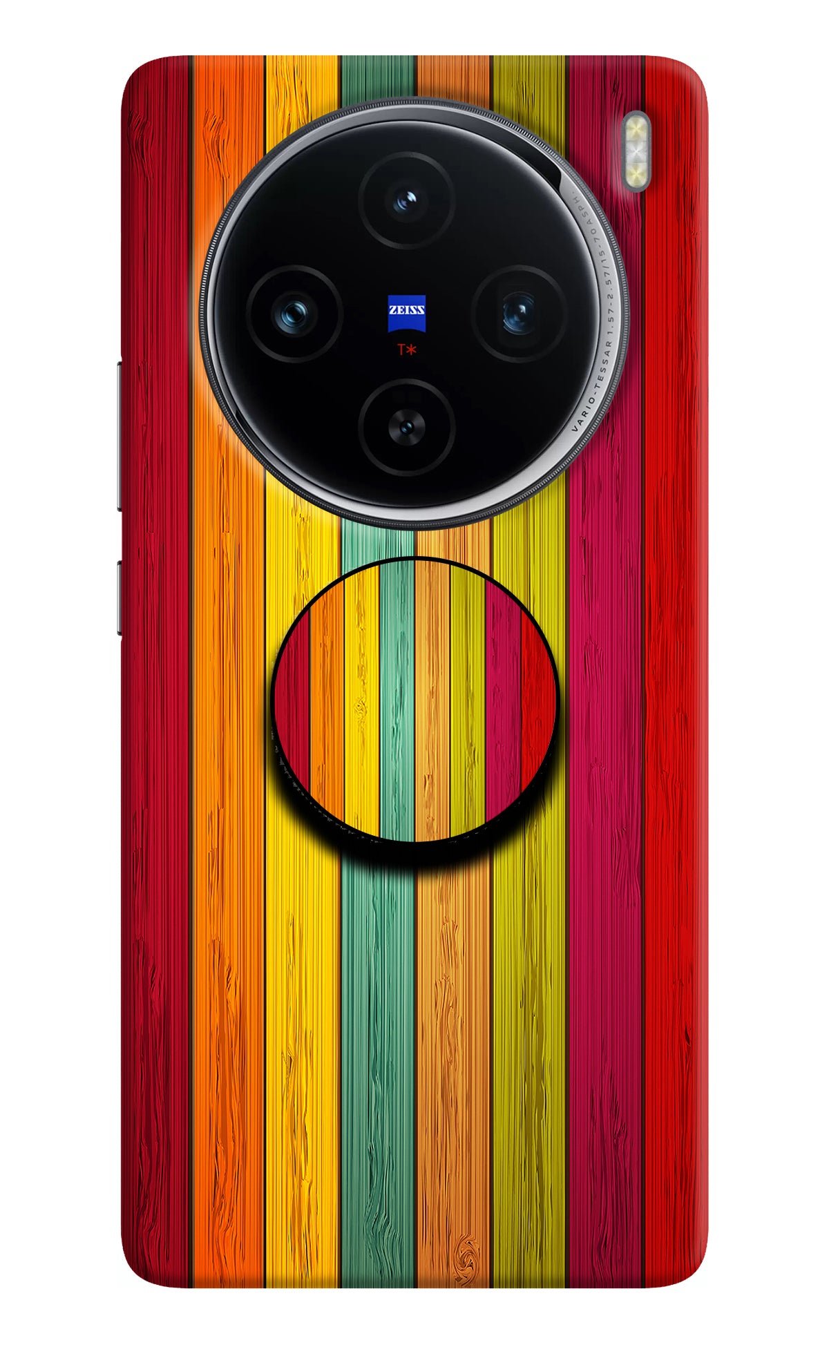 Multicolor Wooden Vivo X100 Pop Case