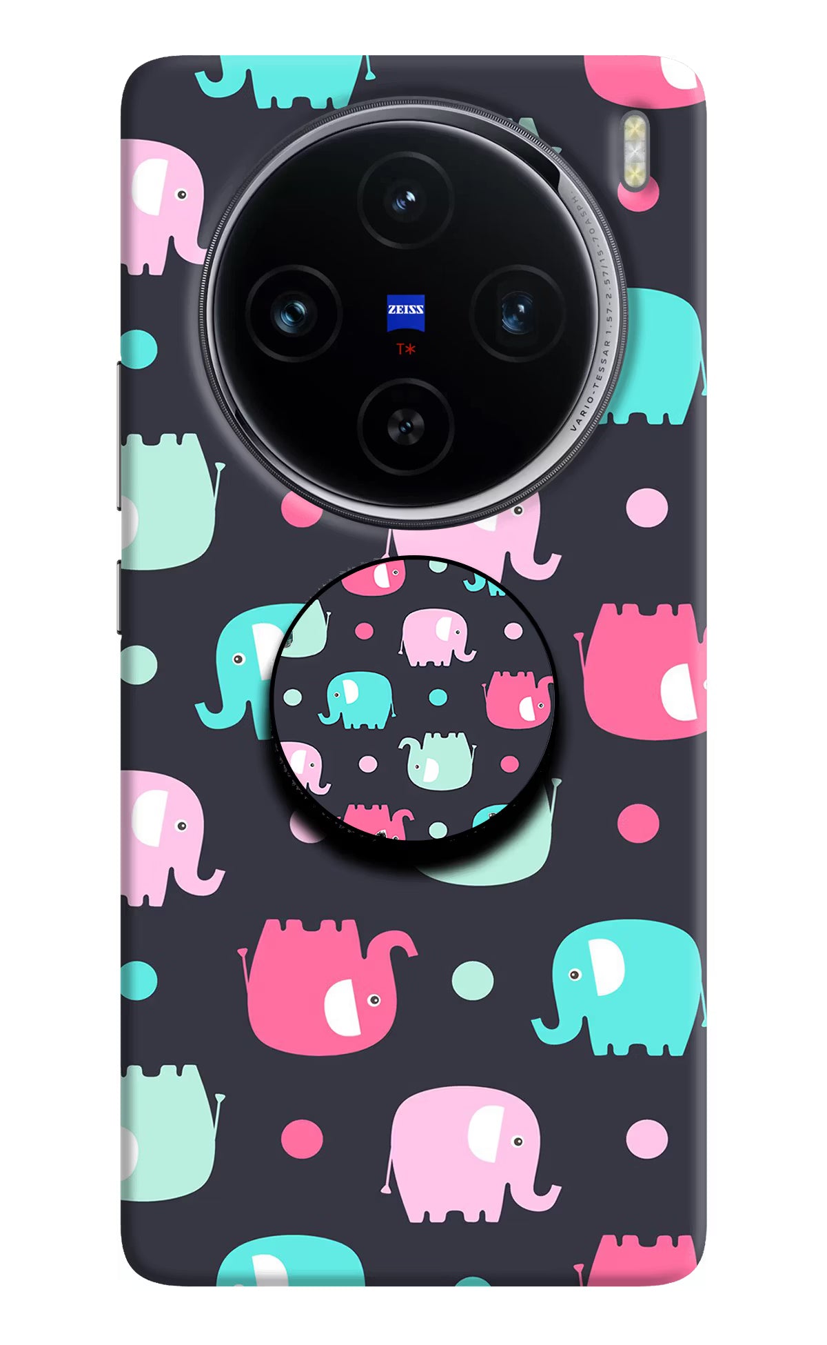 Baby Elephants Vivo X100 Pop Case by Casekaro