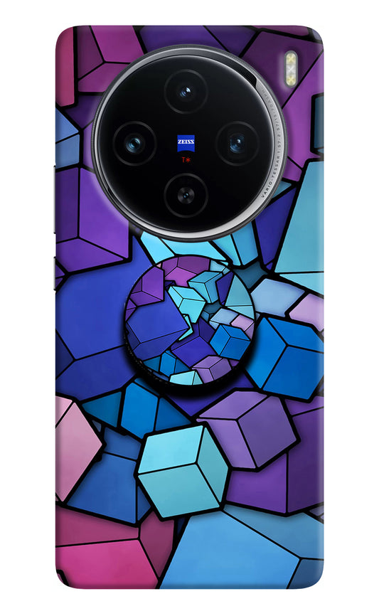 Cubic Abstract Vivo X100 Pop Case