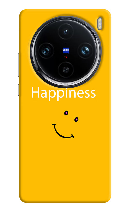 Happiness With Smiley Vivo X100 Pro Hard Case Back Cover by Casekaro