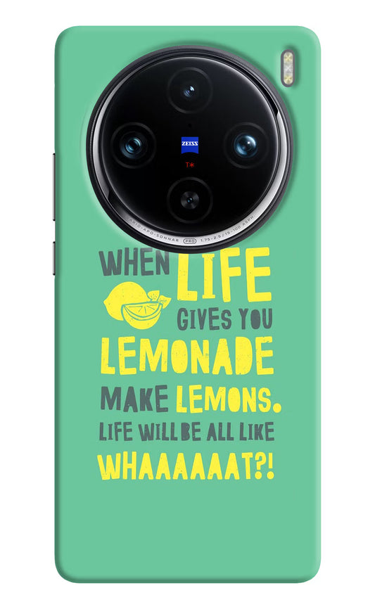 Quote Vivo X100 Pro Hard Case Back Cover by Casekaro