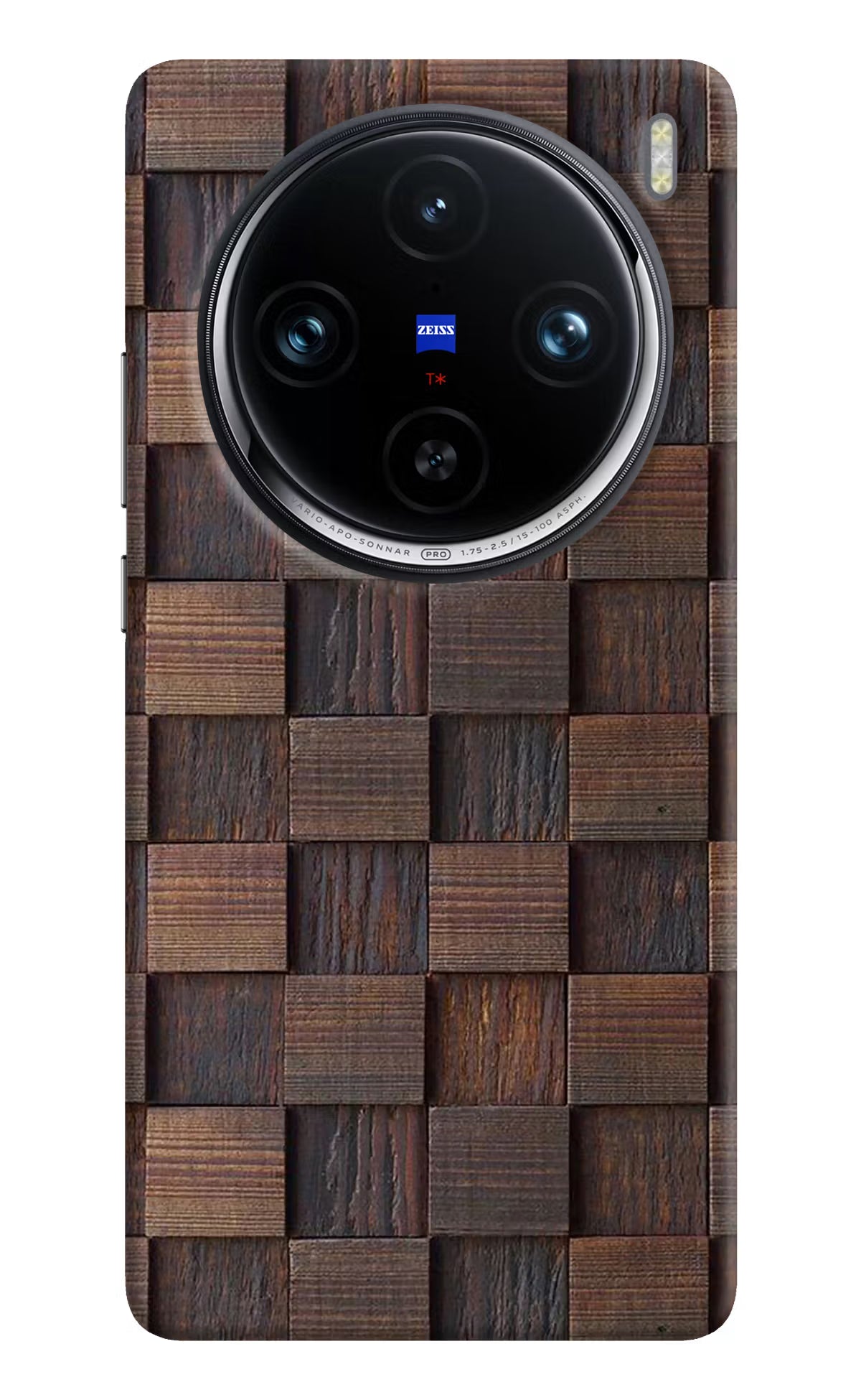 Wooden Cube Design Vivo X100 Pro Hard Case Back Cover by Casekaro