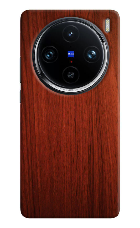 Wooden Plain Pattern Vivo X100 Pro Back Cover