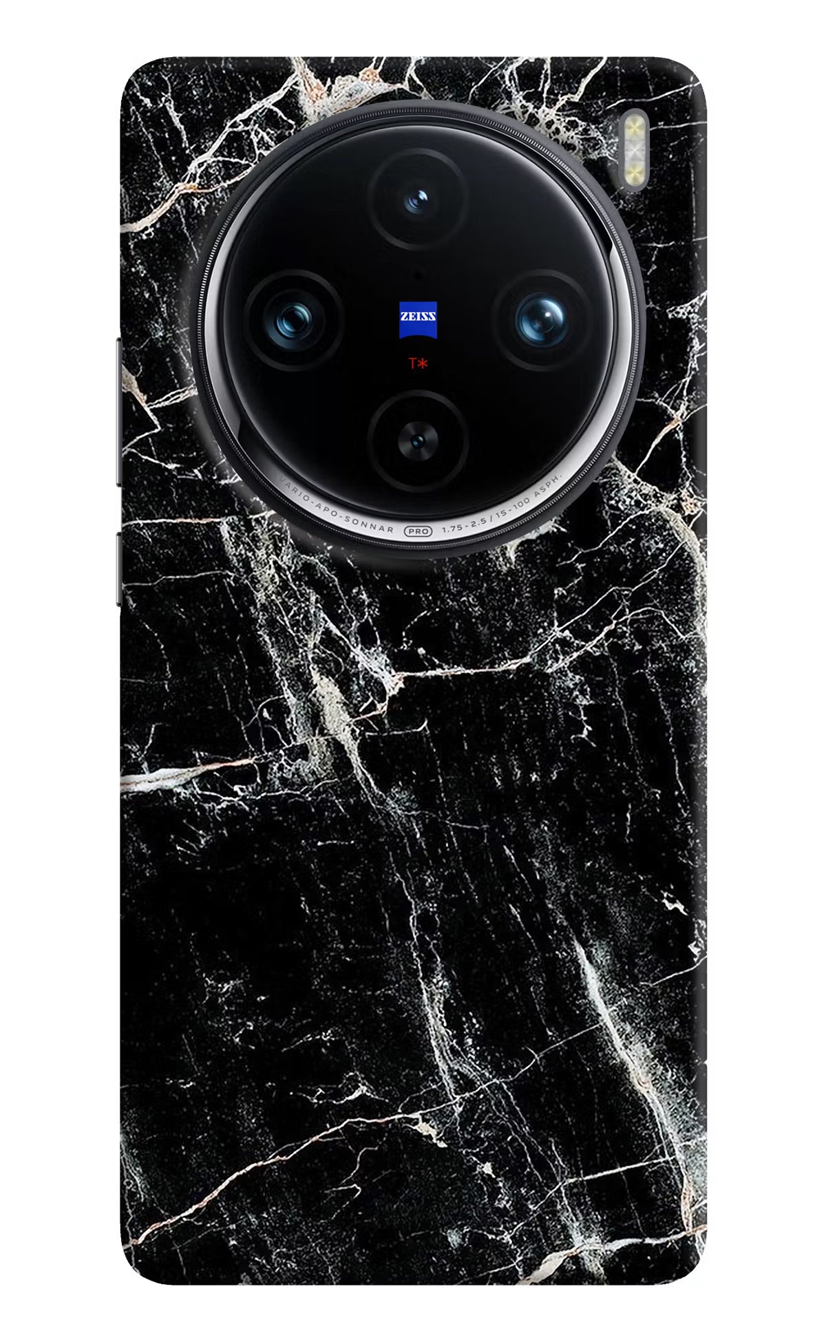 Black Marble Texture Vivo X100 Pro Hard Case Back Cover by Casekaro