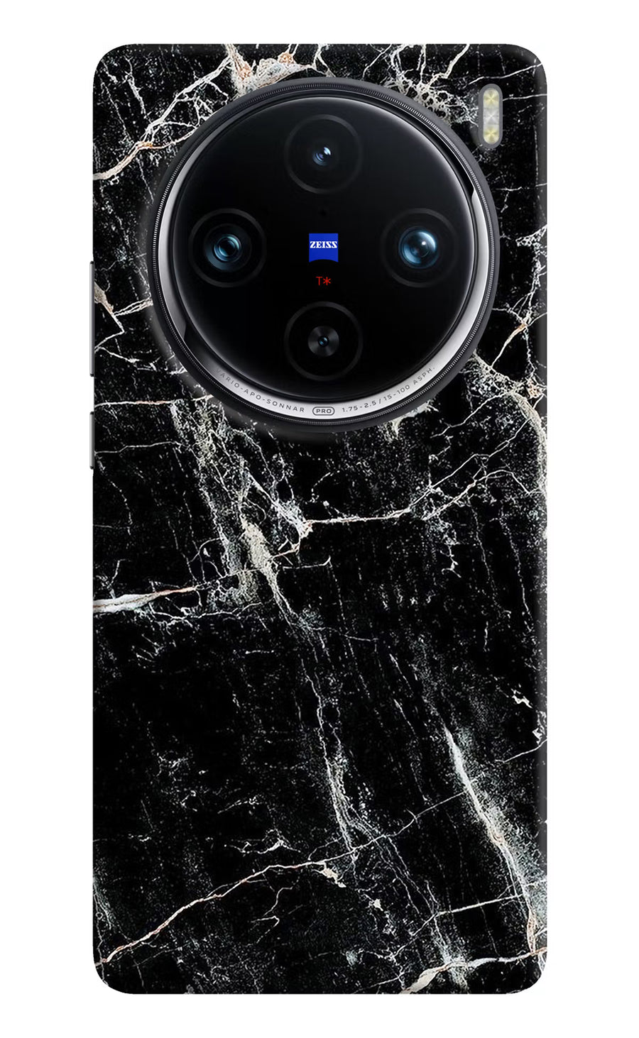 Black Marble Texture Vivo X100 Pro Back Cover, Hard case