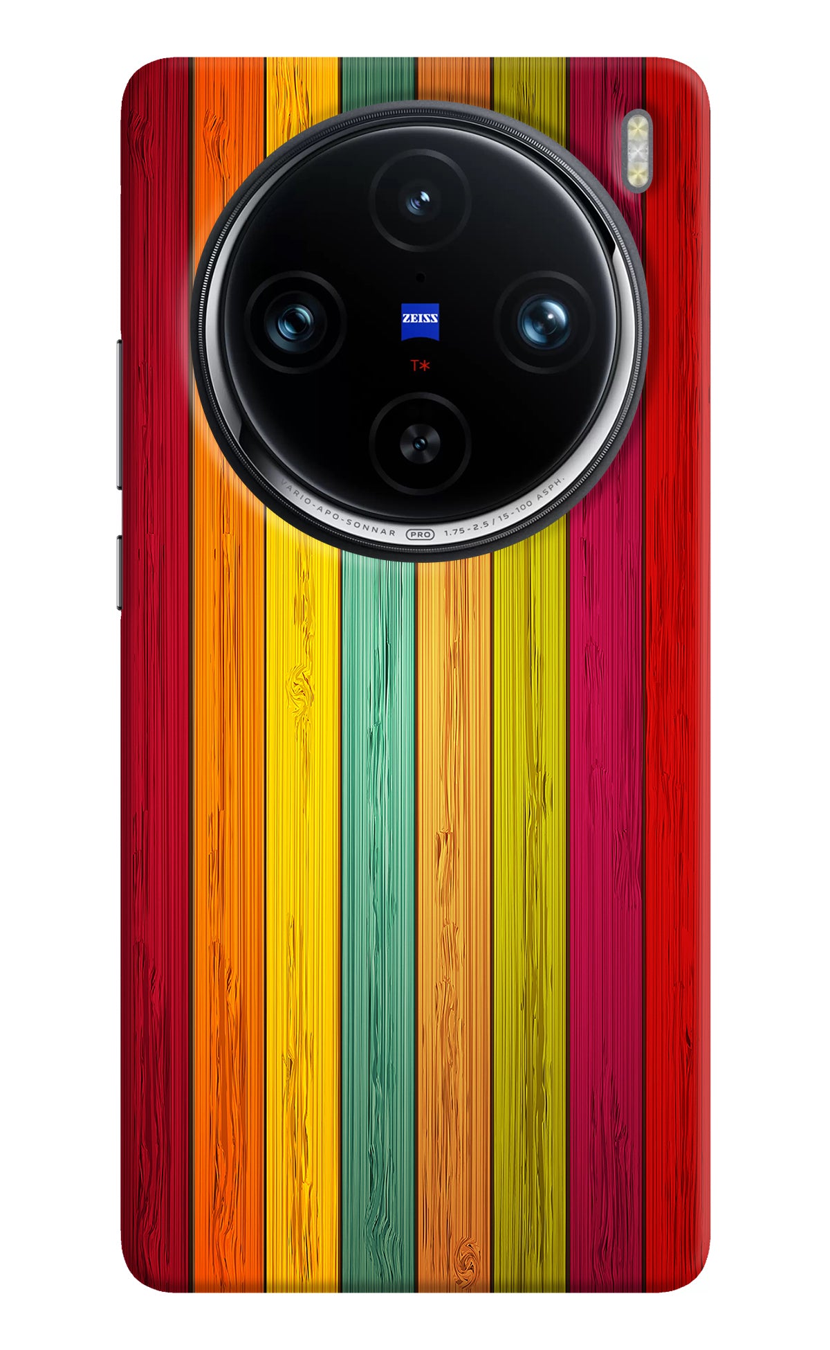 Multicolor Wooden Vivo X100 Pro Back Cover