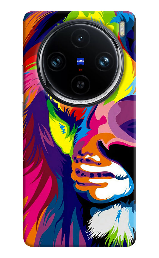 Lion Half Face Vivo X100 Pro Back Cover