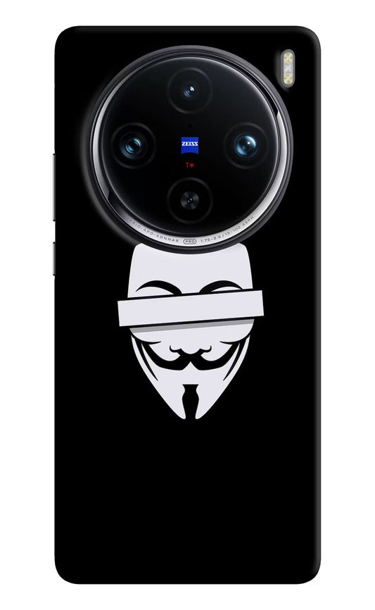 Anonymous Face Vivo X100 Pro Hard Case Back Cover by Casekaro