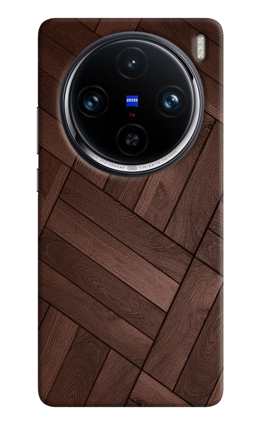 Wooden Texture Design Vivo X100 Pro Hard Case Back Cover by Casekaro