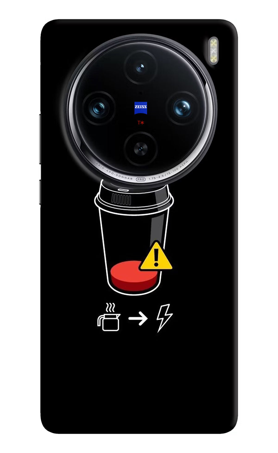 Coffee Vivo X100 Pro Back Cover, Hard case