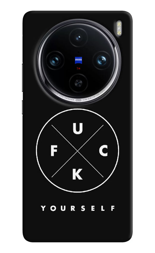 Go Fuck Yourself Vivo X100 Pro Hard Case Back Cover by Casekaro