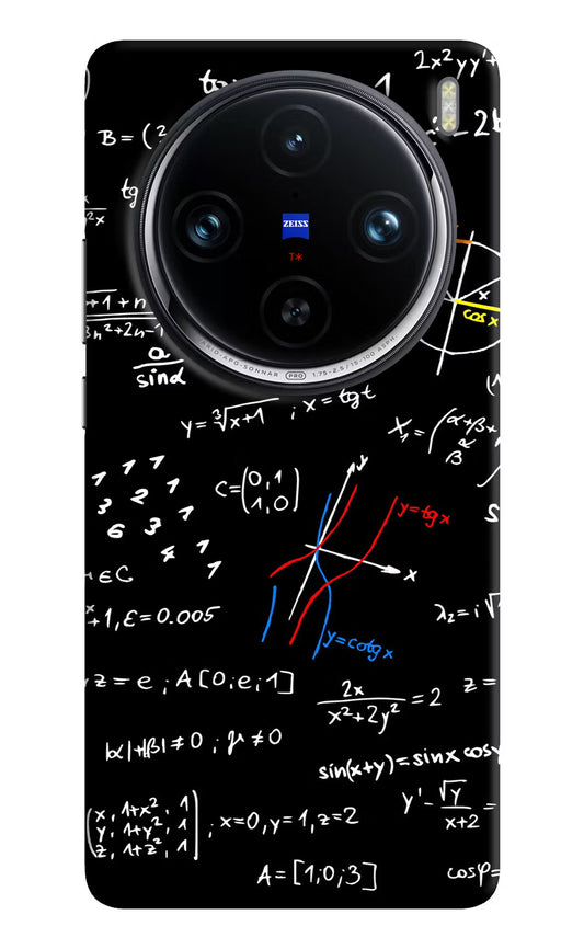 Mathematics Formula Vivo X100 Pro Hard Case Back Cover by Casekaro