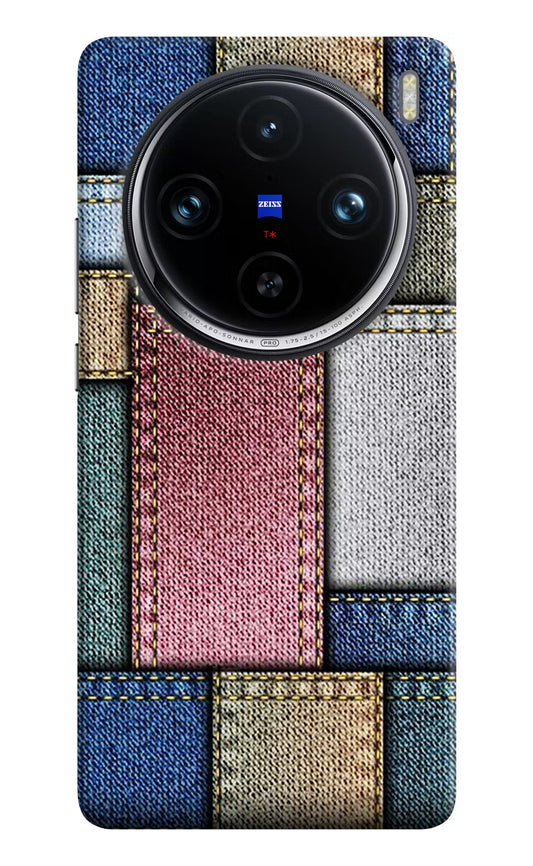 Multicolor Jeans Vivo X100 Pro Hard Case Back Cover by Casekaro