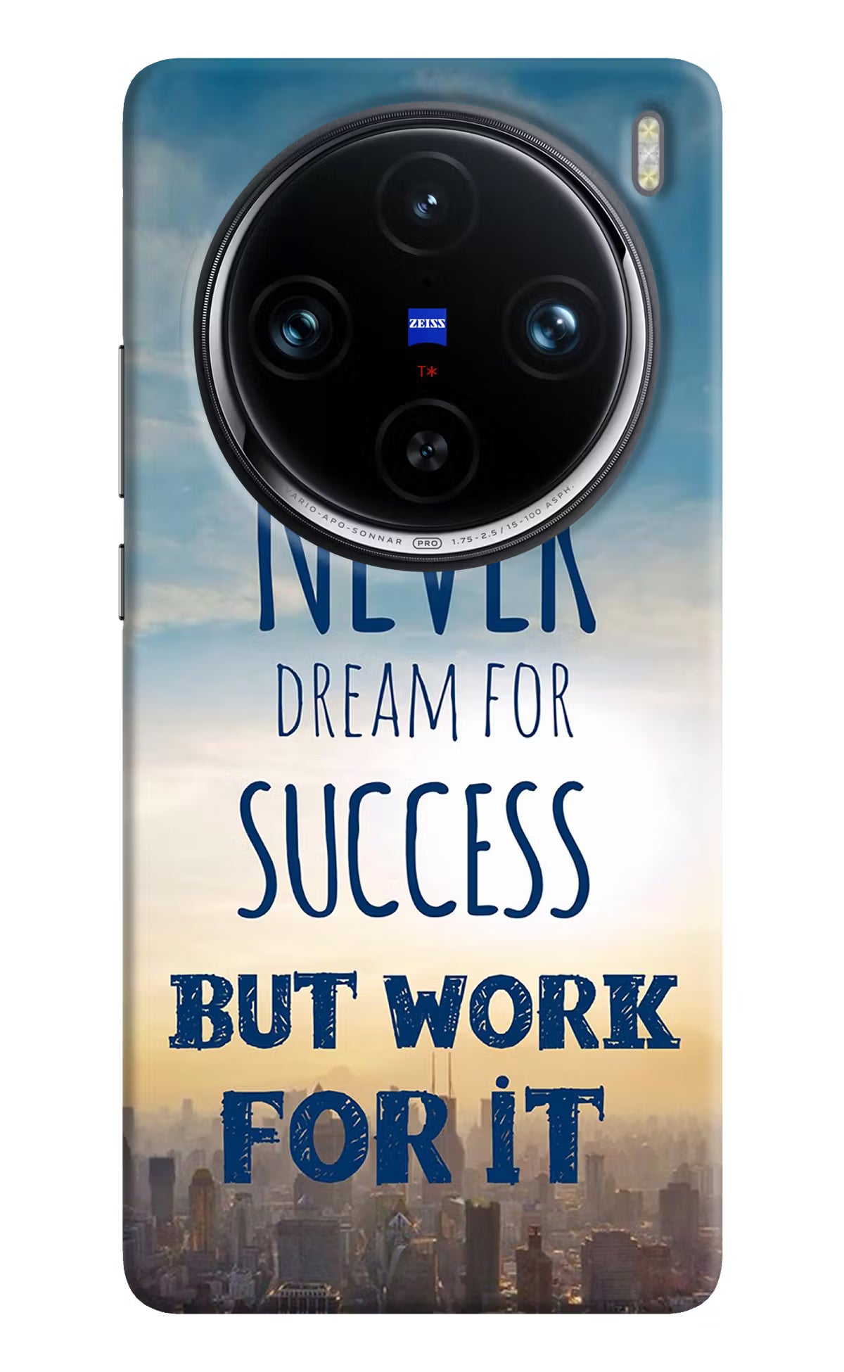 Never Dream For Success But Work For It Vivo X100 Pro Hard Case Back Cover by Casekaro
