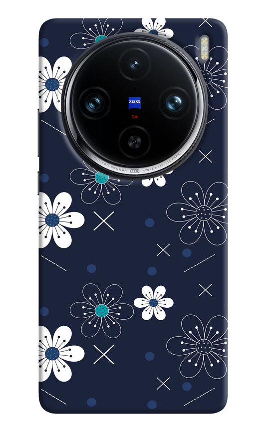 Flowers Vivo X100 Pro Hard Case Back Cover by Casekaro