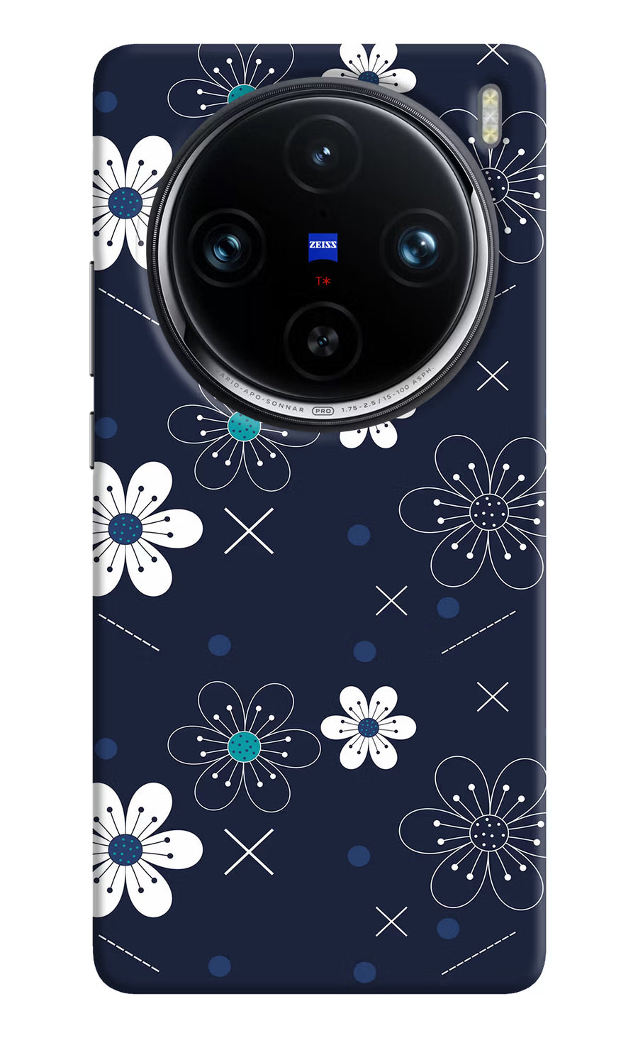 Flowers Vivo X100 Pro Back Cover, Hard case