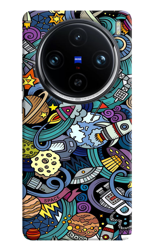 Space Abstract Vivo X100 Pro Back Cover