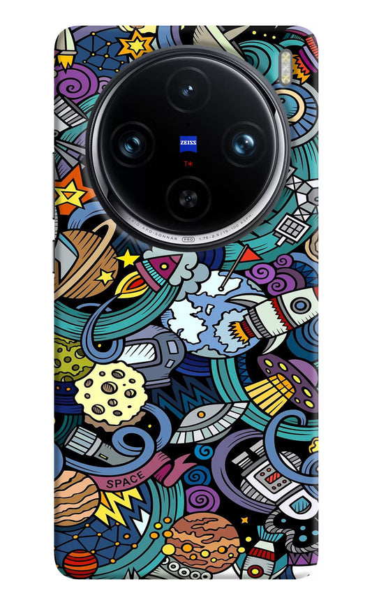 Space Abstract Vivo X100 Pro Hard Case Back Cover by Casekaro