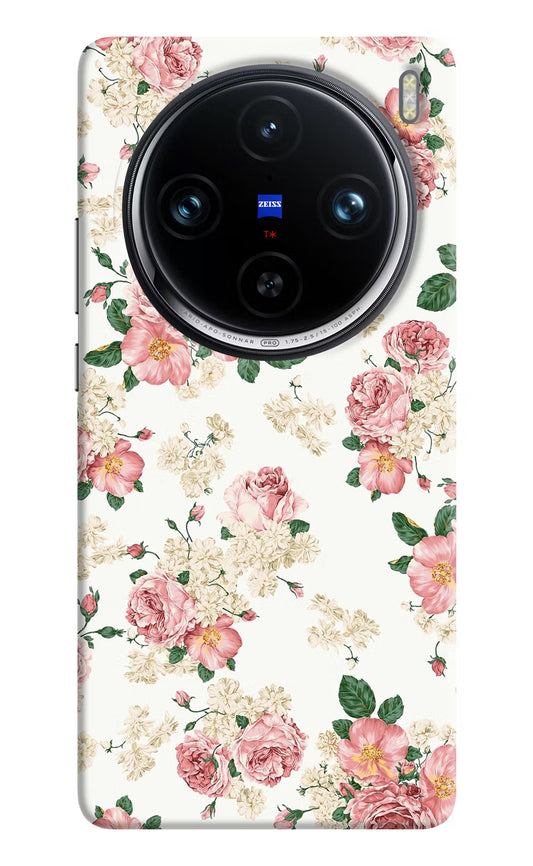 Flowers Vivo X100 Pro Hard Case Back Cover by Casekaro