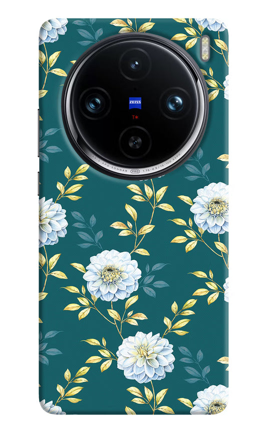 Flowers Vivo X100 Pro Hard Case Back Cover by Casekaro