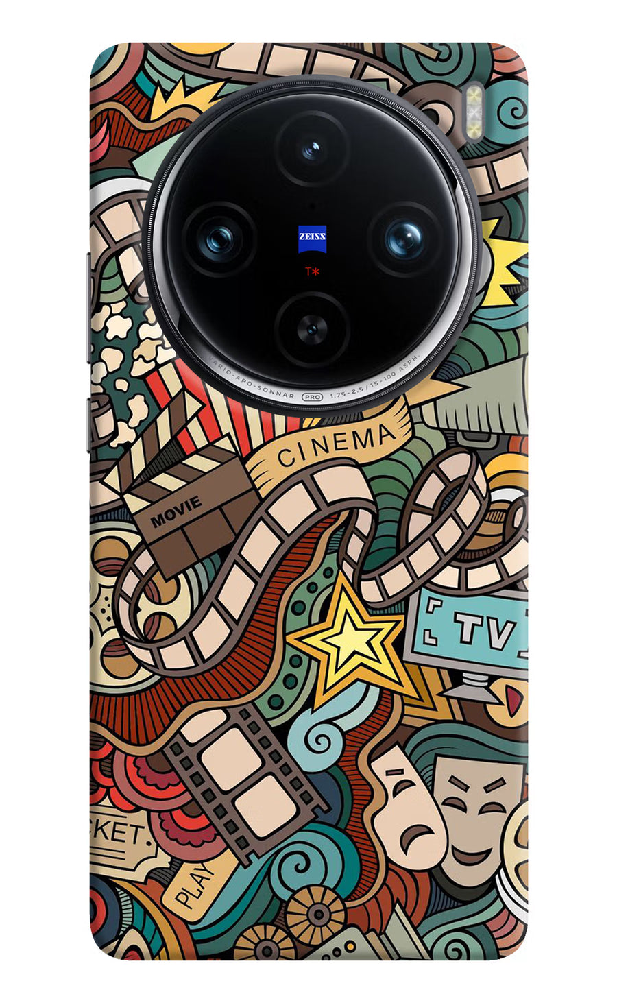 Cinema Abstract Vivo X100 Pro Back Cover, Hard case