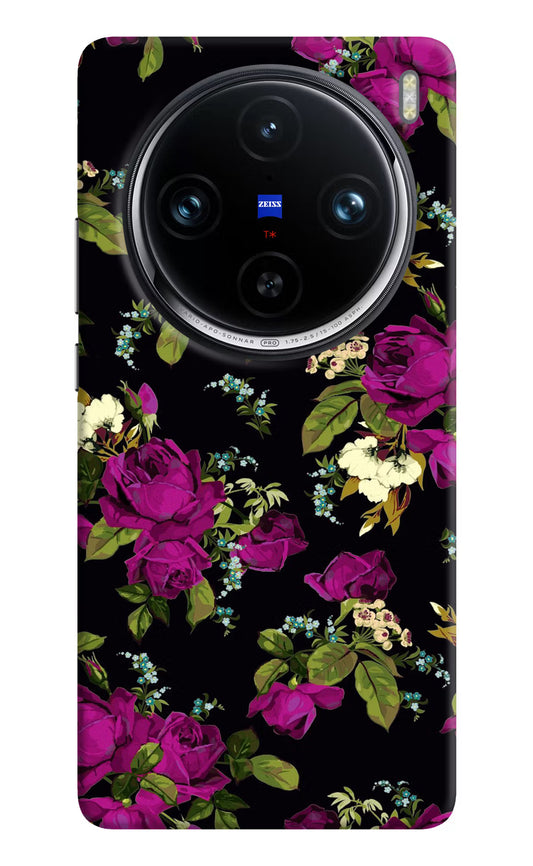Flowers Vivo X100 Pro Hard Case Back Cover by Casekaro