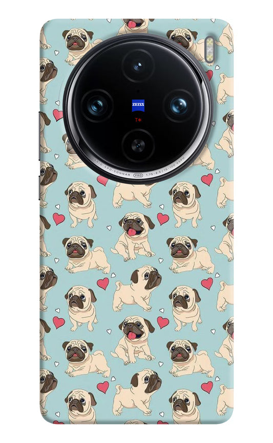 Pug Dog Vivo X100 Pro Hard Case Back Cover by Casekaro