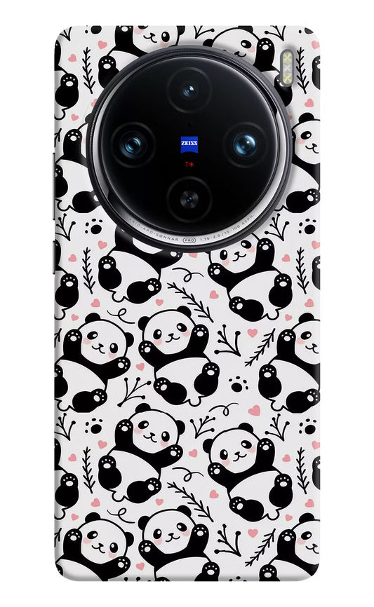 Cute Panda Vivo X100 Pro Hard Case Back Cover by Casekaro