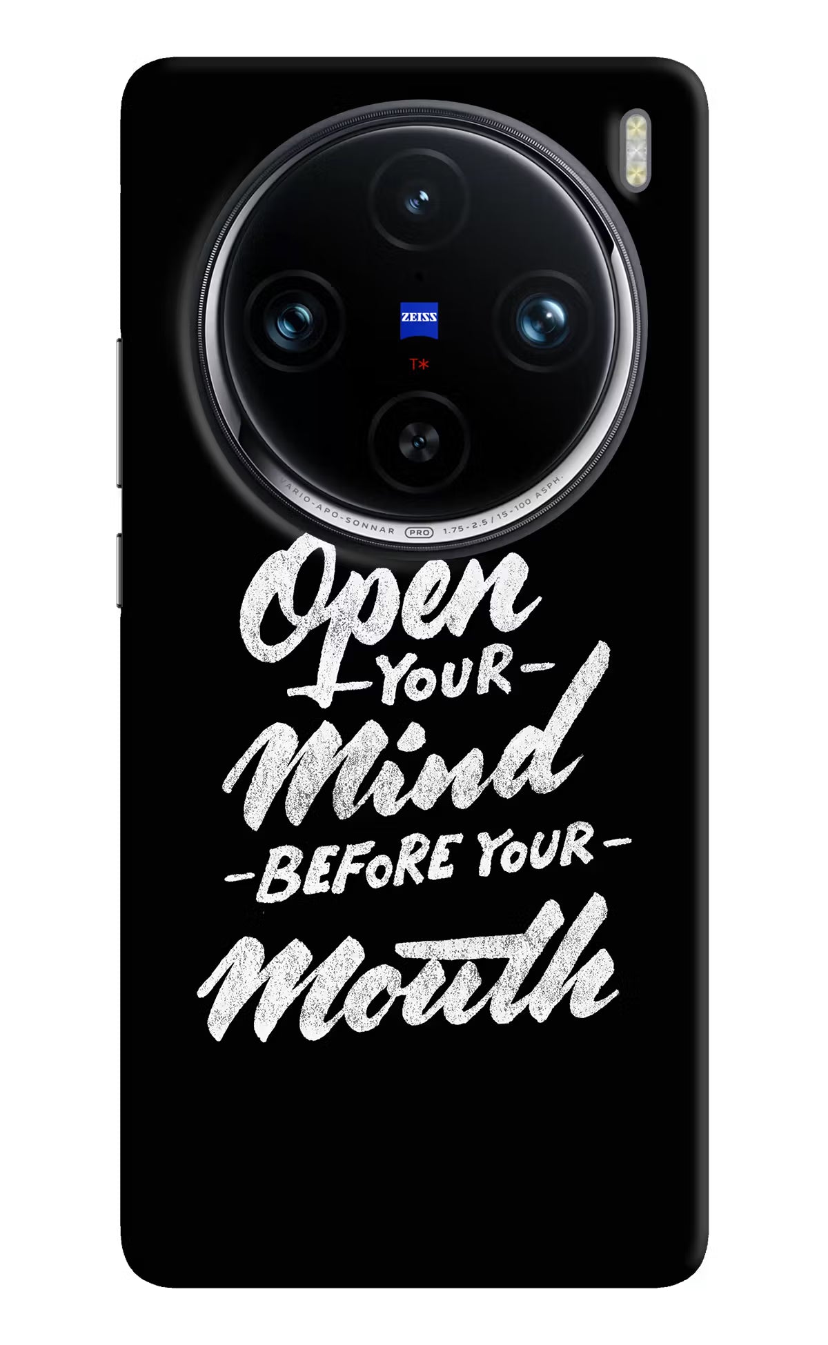 Open Your Mind Before Your Mouth Vivo X100 Pro Hard Case Back Cover by Casekaro