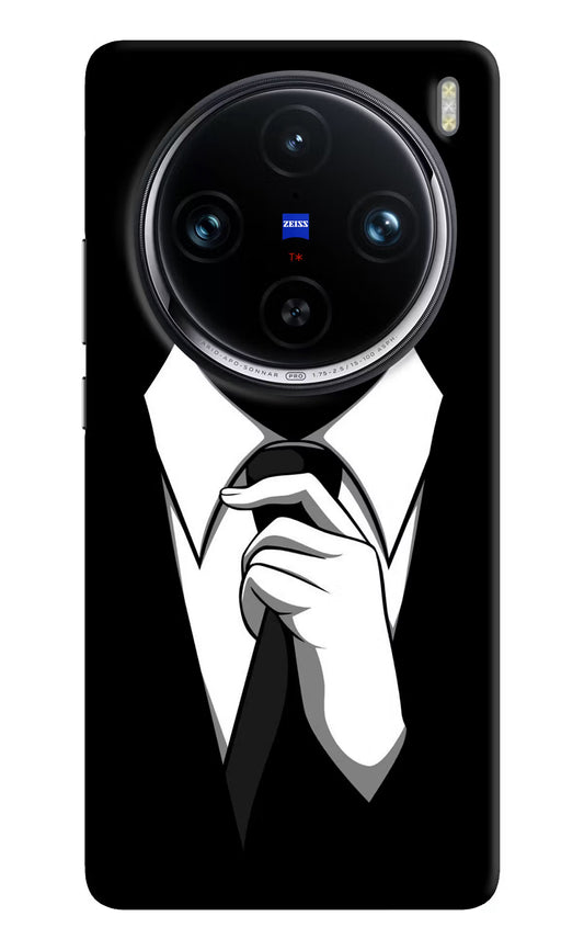 Black Tie Vivo X100 Pro Hard Case Back Cover by Casekaro