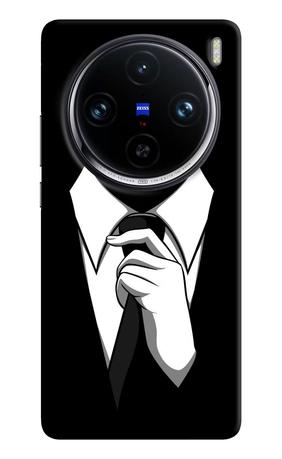Black Tie Vivo X100 Pro Back Cover, Hard case