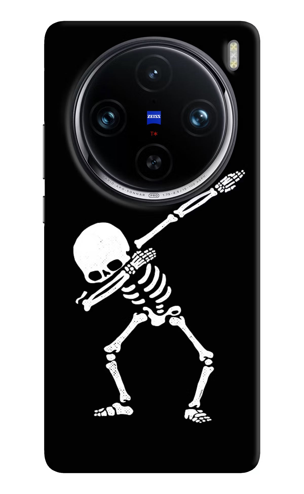 Dabbing Skeleton Art Vivo X100 Pro Hard Case Back Cover by Casekaro