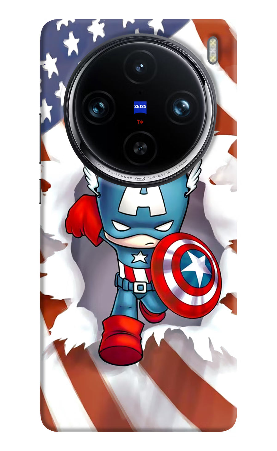 Captain America Vivo X100 Pro Back Cover, Hard case