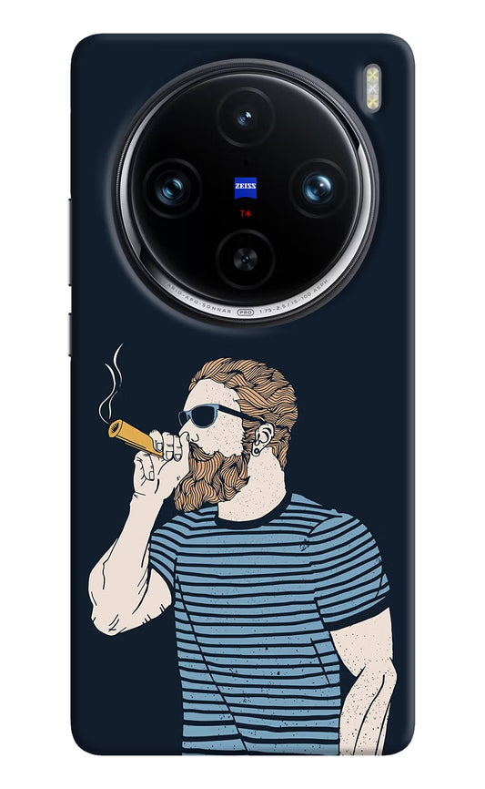 Smoking Vivo X100 Pro Hard Case Back Cover by Casekaro