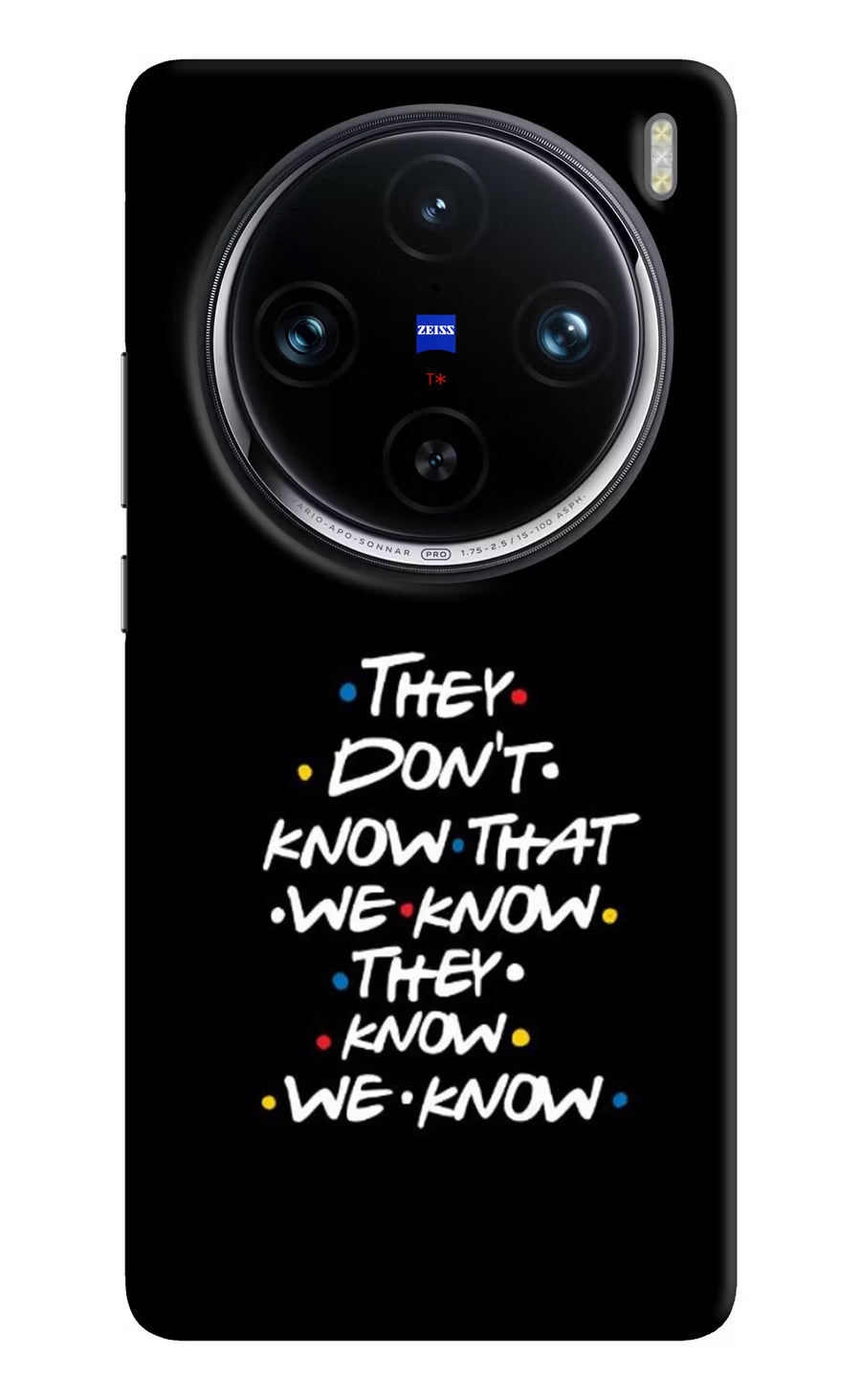 FRIENDS Dialogue Vivo X100 Pro Back Cover, Hard case