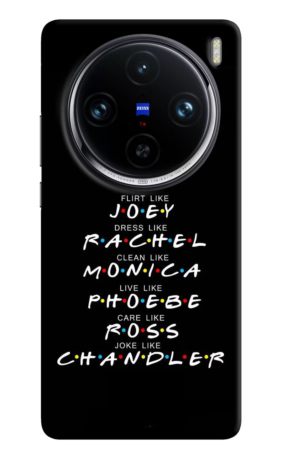 FRIENDS Character Vivo X100 Pro Back Cover, Hard case