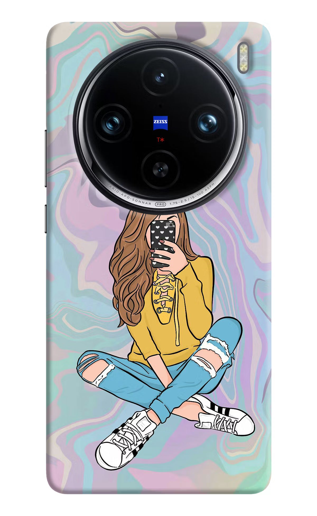 Selfie Girl Vivo X100 Pro Hard Case Back Cover by Casekaro