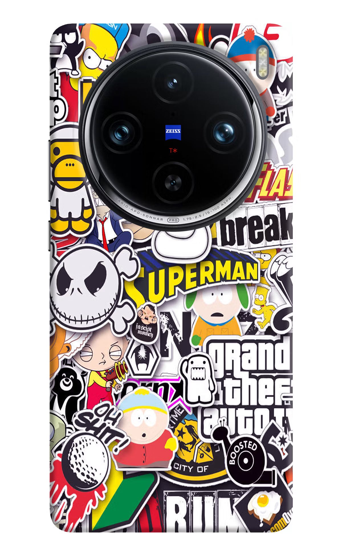 Sticker Bomb Vivo X100 Pro Hard Case Back Cover by Casekaro